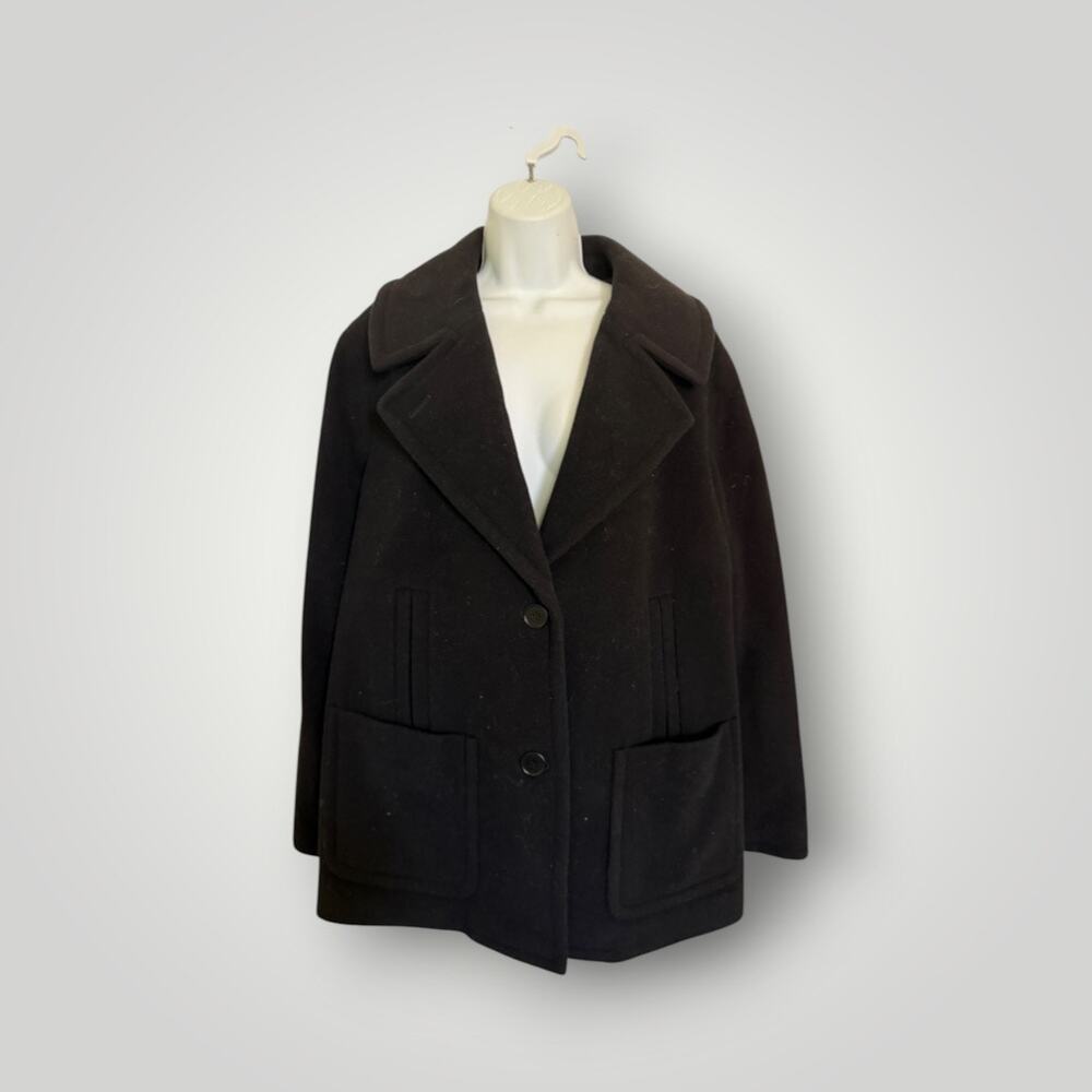 Tolbots Woman 20W Black Wool Blend Collar Jacket